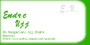 endre ujj business card